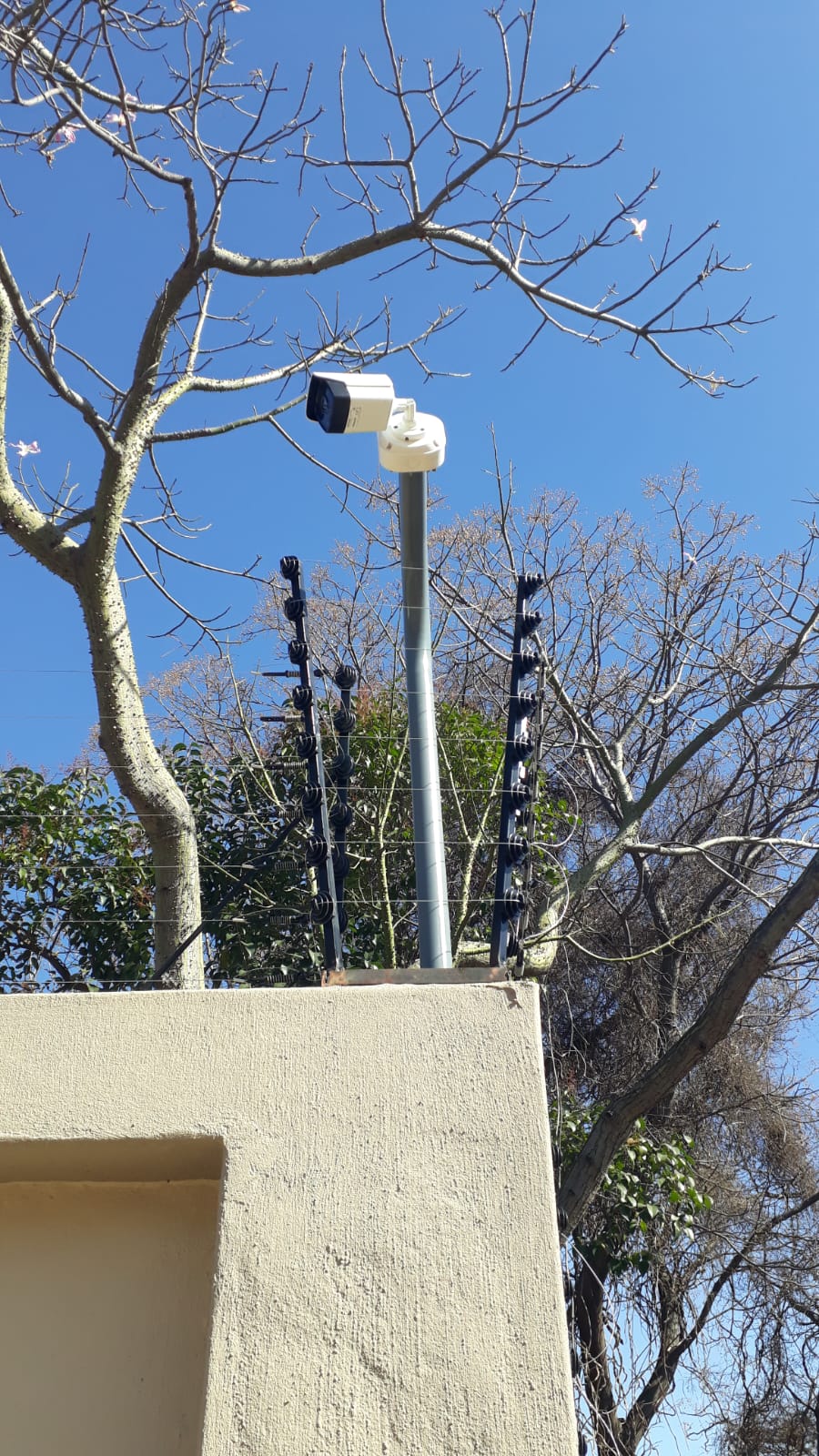 Installed electric fence