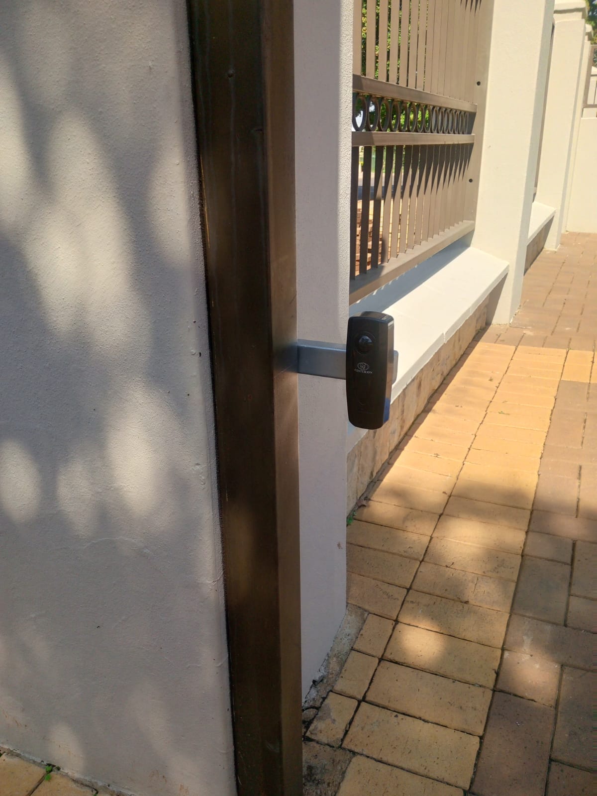 Installed alarm panel