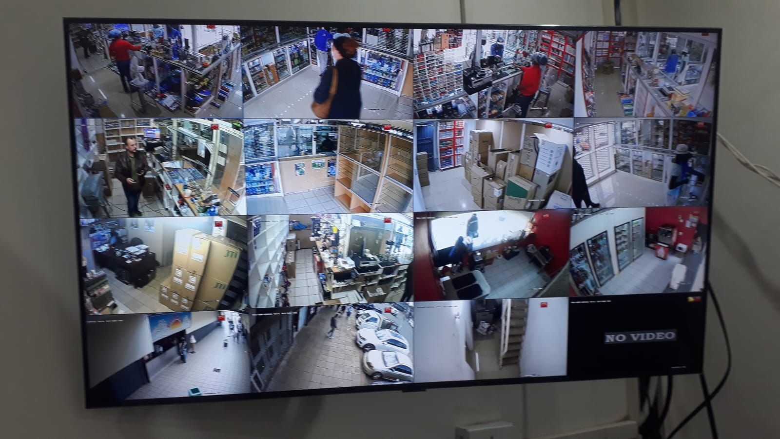 CCTV camera on a wall